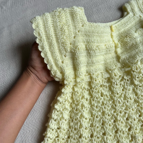 Hand Knitted Baby Dress - Picture 6 of 11